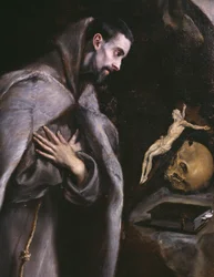 St. Franziskus meditierend, um 1586-92
